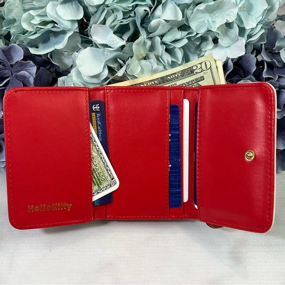 Red and White Hello Kitty Wallet and Coin Purse - Picture 8 of 16